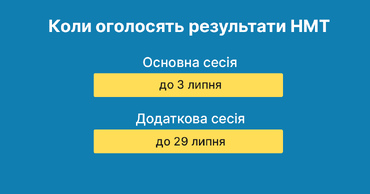 Коли з'являться результати НМТ 2025